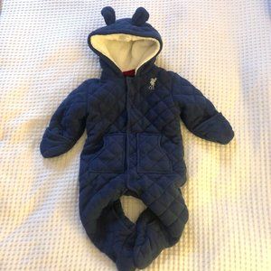 LFC Baby Snowsuit, Navy and White